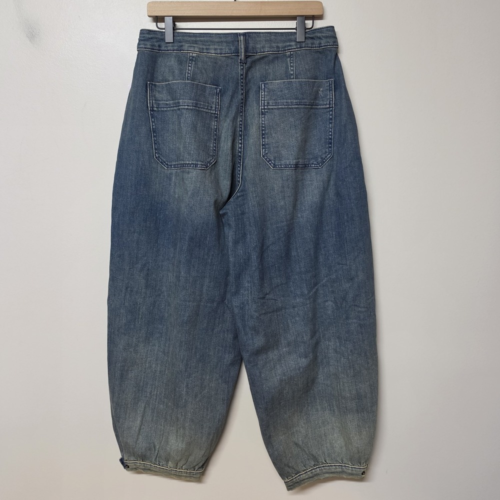 Pilcro Pleated High Rise Balloon Leg Jeans sz 28 NWT Anthropologie Denim Trouser - Picture 8 of 12